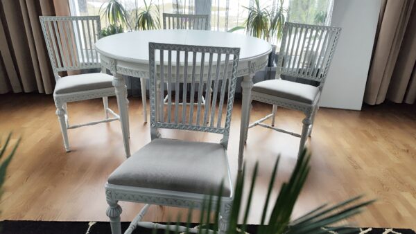 Imeilus lumivalge Laitala söögilaud ja 4 tooli - MÜÜDUD! - Image 11