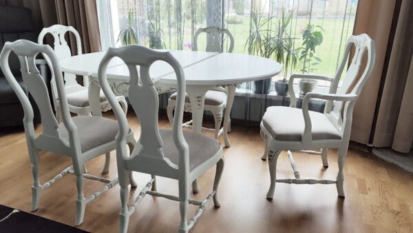 Imeilus valge söögilaud 5 tooli - MÜÜDUD! - Image 15