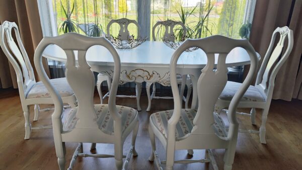 Pikendatav söögilaud ja 6 tooli - MÜÜDUD! - Image 11